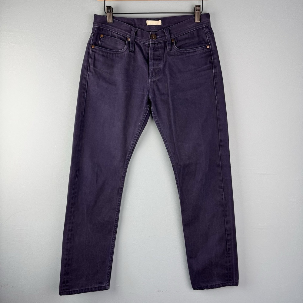The Unbranded Brand Selvedge Skinny Jeans‎ Mens 31x29 UB108 12.5oz Indigo Blue